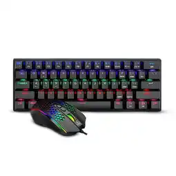Falabella Combo Gamer Main Force T-TGS008 LIT Teclado Mecánico 60% + Mouse RGB Chroma oferta