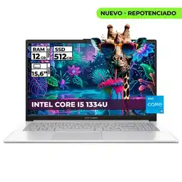 Falabella PORTATIL VIVOBOOK INTEL CORE I5-1334U 12 GB RAM 512 GB SSD 15,6 FHD COLOR PLATEADO oferta