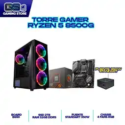 Falabella PC TORRE GAMER RYZEN 5 8500G RAM 32GB 2TB SSD BOARD B650 CHASIS 4 FANS RGB oferta