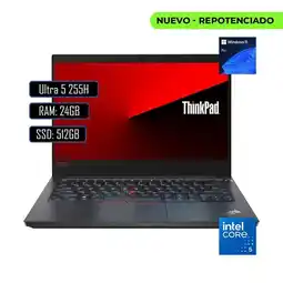 Falabella PORTATIL THINKPAD E14 INTEL CORE ULTRA 5 255H/ RAM 24GB DDR5/ 512GB M.2/ WIN11 PRO oferta