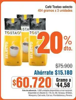 Alkosto Tostao - café selecto oferta