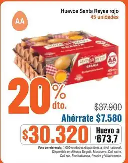 Alkosto Santa reyes - huevos rojo oferta