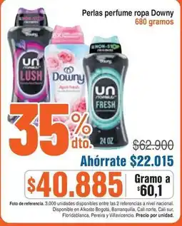 Alkosto Downy - perlas perfume ropa oferta