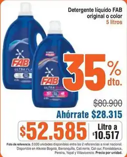 Alkosto Fab - detergente líquido oferta