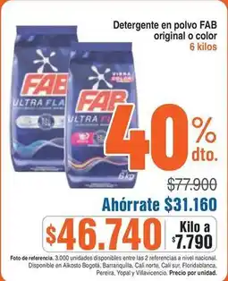 Alkosto Fab - detergente en polvo oferta