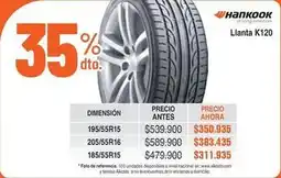 Alkosto Hankook - llanta k120 oferta
