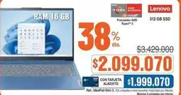 Alkosto Lenovo - notebook ram 16 gb 512 gb ssd oferta