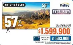Alkosto Kalley - 4k-uhd / qled tv oferta