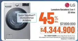 Alkosto Lg - lavadora-secadora 2 en 1 wd22vv256br oferta