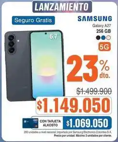 Alkosto Samsung - galaxy a27 256 gb oferta