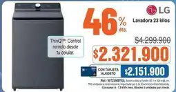 Alkosto Lg - lavadora 23 kilos wt23nbtxs oferta