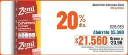 Alkosto Zenú - salchichón cerveroni estándar oferta