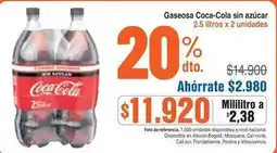 Alkosto Coca cola - gaseosa sin azúcar oferta