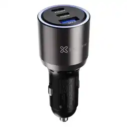 Falabella Cargador De Carro PowerCar KCC-140, 3 Puertos (2 USB-C, 1 USB-A), 140W oferta