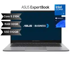 Falabella PORTATIL EXPERTBOOK INTEL CORE 5 210H RAM 32GB SSD 512GB WIN11 PRO oferta