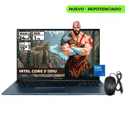 Falabella PORTATIL INTEL CORE 5-120U 24GB RAM 1TB SSD 15 FHD + MOUSE ORIGINAL oferta