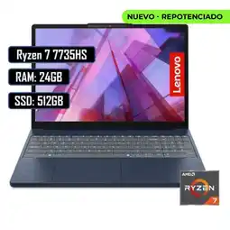 Falabella PORTATIL SLIM 3 15ARP10 AMD RYZEN 7 7735HS 24GB DDR5 512GB SSD 15,3" WUXGA COSMIC BLUE oferta