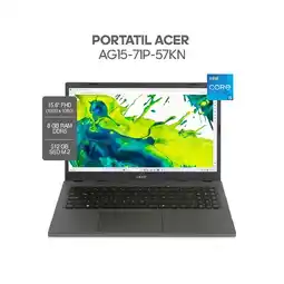 Falabella PORTÁTIL AG15-71P-57KN INTEL CORE I5 13420H - RAM8GB - 512GB SSD - 15.6 FHD + MONITOR 22" 120HZ oferta