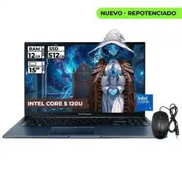 Falabella PORTATIL INTEL CORE 5-120U 12GB RAM 512GB SSD 15 FHD + MOUSE ORIGINAL oferta