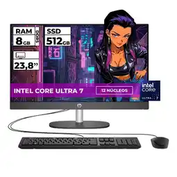 Falabella TODO EN UNO PRO ONE INTEL CORE ULTRA 7-1555U 8GB RAM 512GB SSD 23.8 FHD oferta