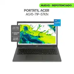 Falabella PORTÁTIL AG15-71P-57KN INTEL CORE I5 13420H - RAM 16GB - 512GB SSD - 15.6 FHD + DIADEMAS oferta