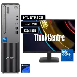 Falabella PC SFF THINKCENTRE NEO 50S - INTEL CORE ULTRA 5 225 / RAM 32GB/ M.2 512GB/ MONITOR oferta