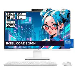 Falabella TODO EN UNO INTEL CORE 5-210H 16GB RAM 1TB SSD 27 FHD SANDTONE WHITE oferta