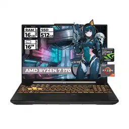 Falabella PORTATIL TUF GAMING A16 AMD RYZEN 7 170 16 GB RAM 512 GB SSD RTX 4050 6GB DDR6 oferta