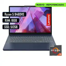 Falabella PORTATIL SLIM 3 AMD RYZEN 5 8460HS RAM 16GB DDR5 - SSD 512GB - 15.3 WUXGA AZUL oferta
