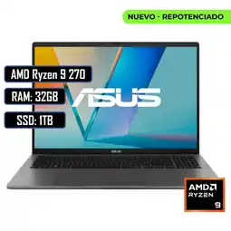 Falabella PORTATIL Vivobook M3607HA AMD Ryzen 9 RAM 32GB DDR5/ 1TB SSD/ 16 Pulgadas oferta