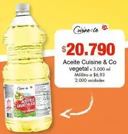 Metro Cuisine & co - aceite vegetal oferta