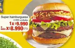 Metro Super - super hamburguesa oferta