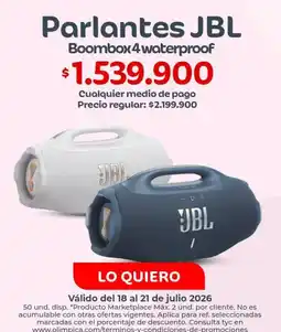 Olímpica Pago - boombox 4 waterproof oferta