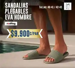 Tiendas D1 Sandalias plegables eva hombre oferta