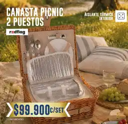 Tiendas D1 Canasta picnic 2 puestos oferta