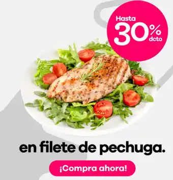 En filete de pechuga.