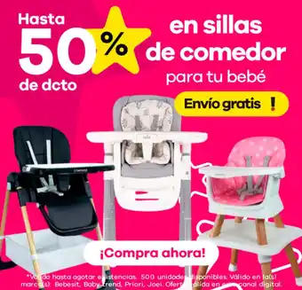 En sillas de comedor para tu bebé