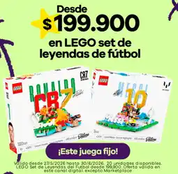 Éxito En lego set de leyendas de fútbol oferta
