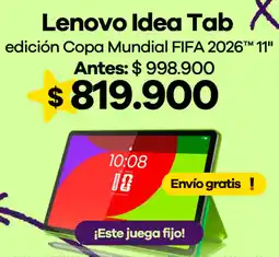 Éxito Lenovo idea tab oferta