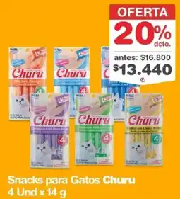 Makro Churu snacks para gatos oferta