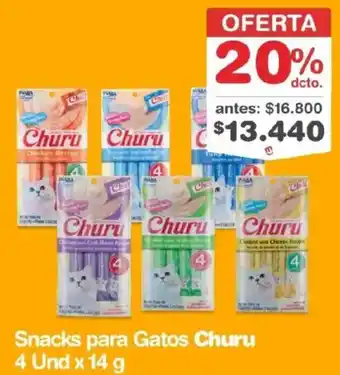 Churu snacks para gatos