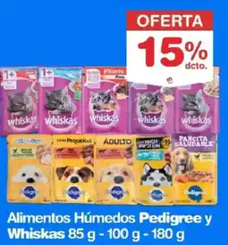 Makro Pedigree y whiskas alimentos húmedos oferta
