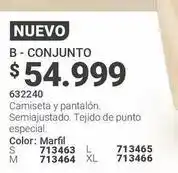 Carmel Especial - camiseta y pantalón. 632240 oferta