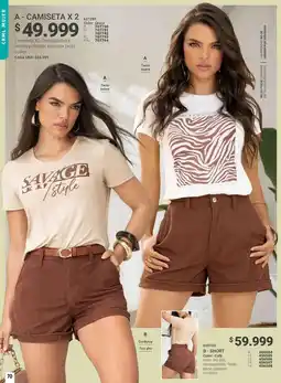 Carmel Suave - camiseta x2 oferta