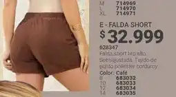 Carmel Falda short 628347 oferta