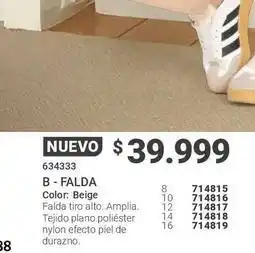Carmel Piel - b - falda 634333 oferta