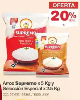 Makro Supremo arroz oferta
