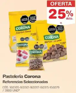 Makro Corona pastelería referencias seleccionadas oferta