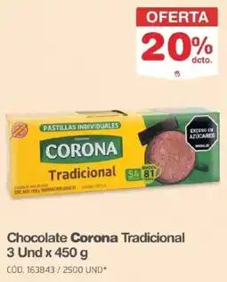 Makro Corona chocolate tradicional oferta