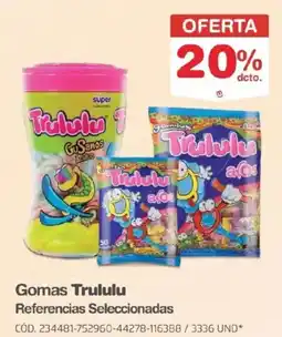 Makro Trululu gomas referencias seleccionadas oferta